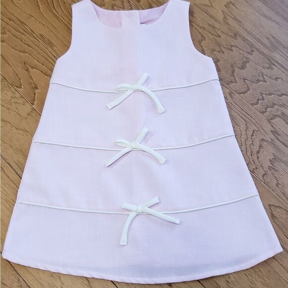 💜NWT Youngland Pink & Cream Polka Dot Coat & Sleeveless Dress Set 24 Months - Picture 7 of 16